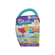Kinetic Sand Splash Starter Case with 6oz Color-Change Play Sand 3 Tools  Molds