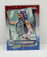 2025 WWE Chrome Candice LeRae Red White and Blue Refractor 64/85