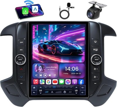 12.1'' 64G For Chevy Silverado GMC Sierra 14-18 Android Car Stereo Radio carplay