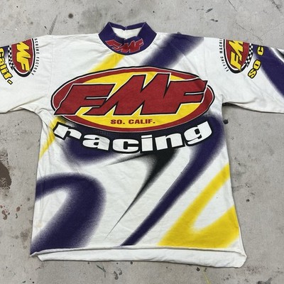 Vintage 90s FMF Flying Machine Motocross Racing Jersey T Shirt