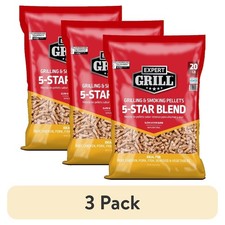 3-Pack 20 lb All-Natural Hardwood BBQ Smoking Pellets for Grills and Smokers