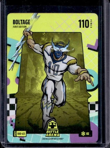 2025 Bo Jackson Battle Arena Boltage Justin Herbert 80's Rad Ice Foil #RAD-423