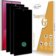 Kesuwe [3 Pack] Privacy Screen Protector for Galaxy S25 Ultra, Black 