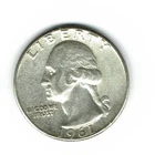 1961 Washington Quarter, 90% Silver