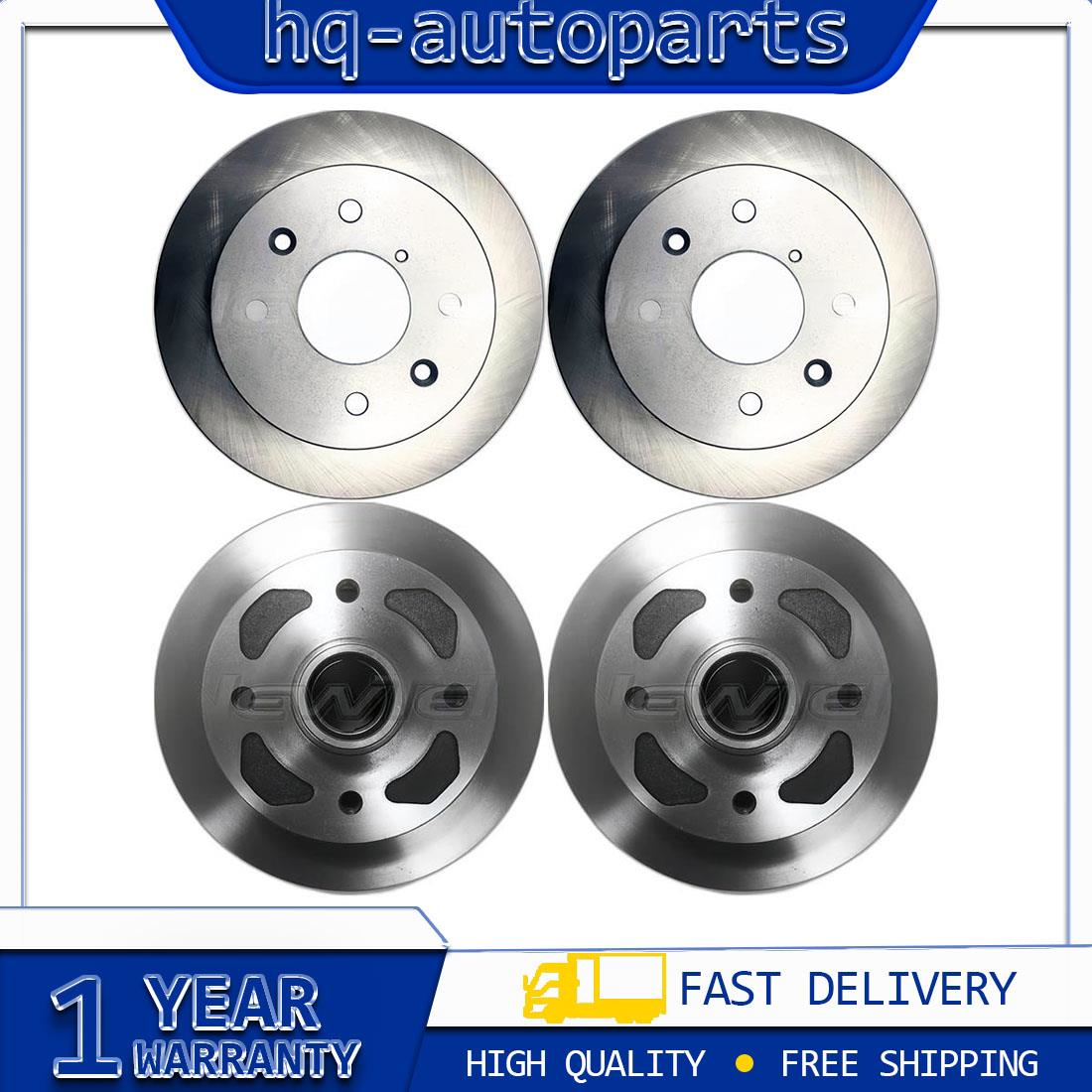 4x Front Rear Brake Rotor For Mazda RX-7 1981~1983