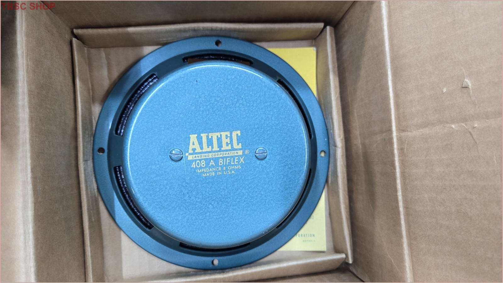 Altec 408A Biflex 8 ohm Speaker Vintage NEW IN BOX