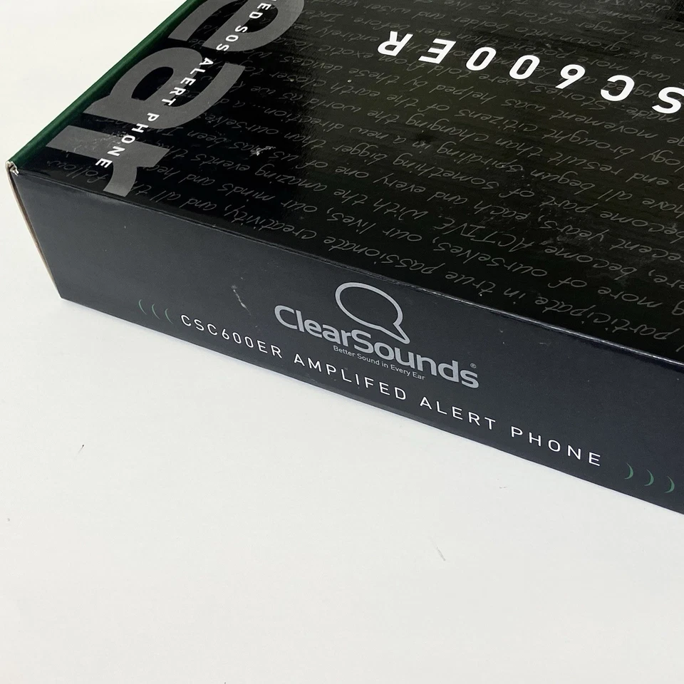 ClearSounds CSC600ER Amplificado con Cable SOS Sonidos Claros Alerta Teléfono Teléfono Nuevo Foto 3 de 4