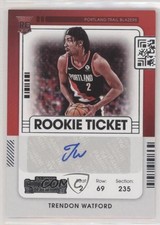 2021-22 Panini Contenders Rookie Ticket Trendon Watford #159 Auto 04g8