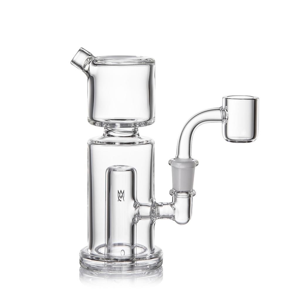 MJ Arsenal COLUMN MINI RIG Water Pipe 5" Clear 10mm Borosilicate Glass MJA