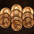 Lot 18: (10) US 90% Silver Quarters ~ $2.50 Face ~ Nice Coins / FREE SHIPPING