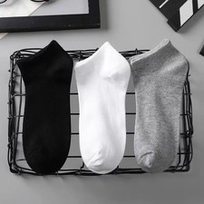 Mens Womens Ankle Socks Cotton Crew Socks Low Cut Casual Size.