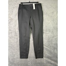 J.Crew Any Day Pant Black Stretch Ponte Slim Trousers G9389 Size M NWT