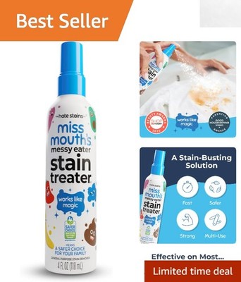 Messy Eater Biodegradable Stain Remover Spray - 4oz for Baby Clothes & More