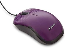 Corded Optical Mouse Purple