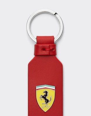 Ferrari RED Leather Keyring / Ferrari Key Holder ** SEALED