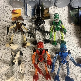 Lego Bionicle TOA MATA  Complete Set of 6 With Instructions, Posters & Canisters