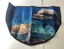 Ocean Theme Dolphin Turtle Bathroom Rug Soft Bath Floor Mat S1D23