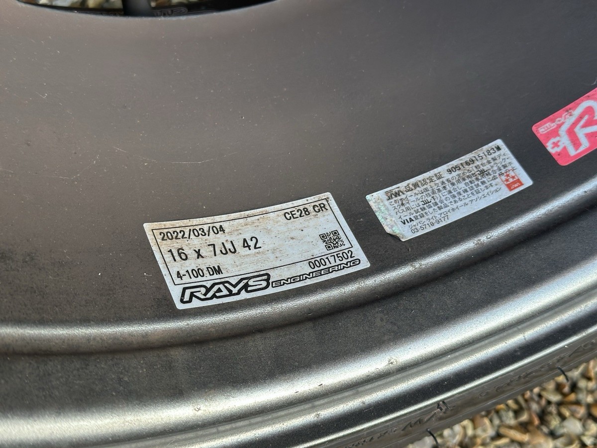 RAYS VOLK RACING CE28 CR II 16インチ 16 Rays Volk Racing CE28 CR Club Racer 7J TE37 Enkei EK4 MR2 MX5