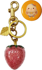Strawberry Bag Charm Keychain Cute Strawberry Charms for Purses and Bags Keyc...