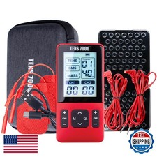 TENS 7000 DT7310 Muscle Stimulator TENS Unit 42 Programs 4 Electrode Pads