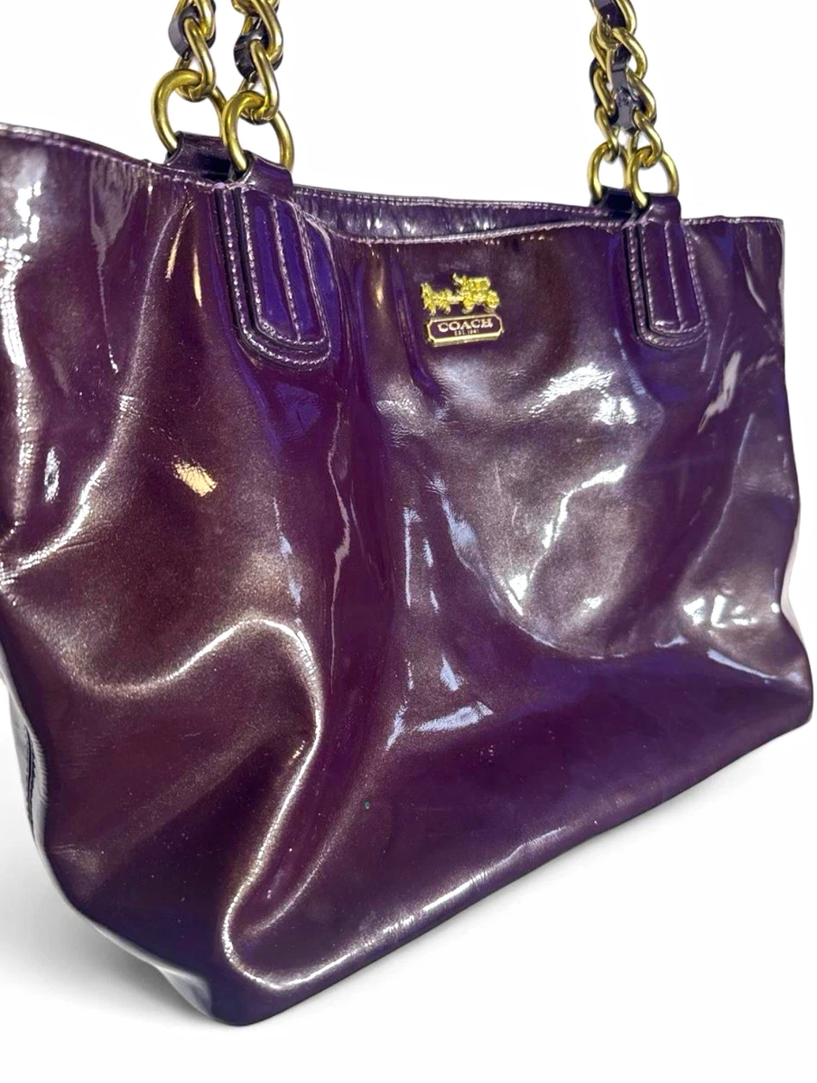バッグ Coach Madison shoulderbag leather purple Coach Madison Shoulder Bag Purple Bags & Handbags for Women for