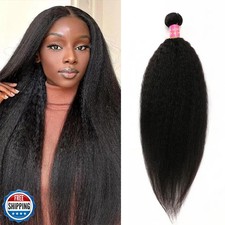 14 inch Kinky Straight Bundles Yaki Straight Human Hair Bundles 100 Unproces