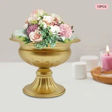 10 Pieces Trumpet Vases Flower Holder 12cm/4.7" Tall Mini Centerpieces Vases