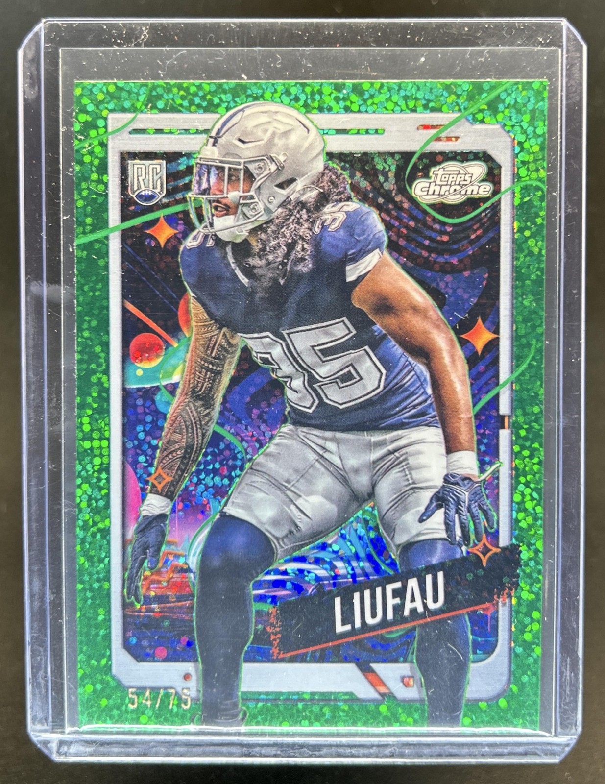 Marist Liufau Topps Cosmic Chrome #126 Green Space Dust