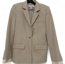 Derek Lam Crosby Blazer Single Button Blue, Size 4