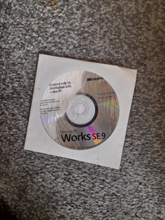 MICROSOFT WORKS SE 9.0 CD Retro