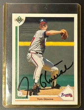 SIGNED 1991 UPPER DECK #480 TOM GLAVINE AUTOGRAPH AUTO ATLANTA BRAVES HOF MINT