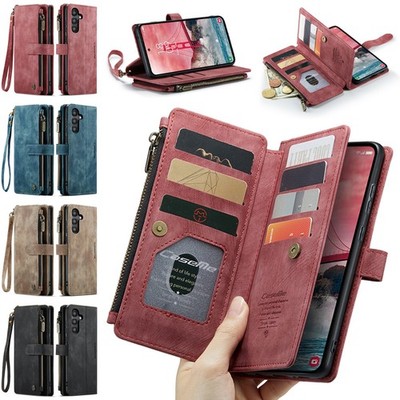 Handyhülle Für Galaxy A17/A16/A36/A56/A35/A55 Caseme Flip Zipper Case Leder 