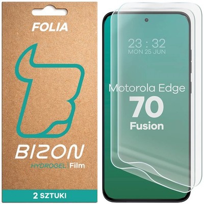 2x Schutzfolie für Motorola Edge 70 Fusion Bizon Displayschutzfolie Folie Film