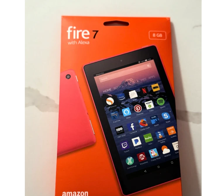 Amazon Fire 7 W/Alexa Brand New Punch Red 8gb - Image 3 of 3