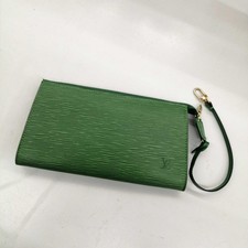 LOUIS VUITTON Epi Pochette Accessoires Pouch Green M52944 Authentic Used