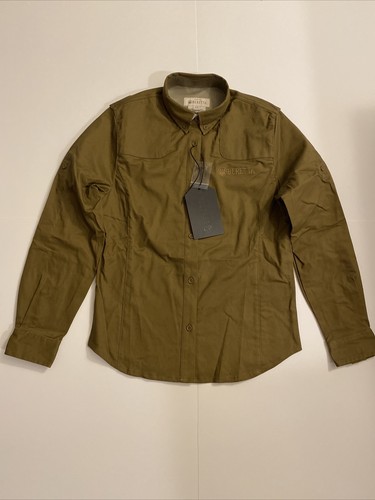 Beretta Women's TM Field Shirt Hunting Brown LD551T1655088L USA Size XS