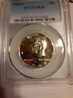 1968 S SILVER PROOF KENNEDY HALF DOLLAR PCGS PR68