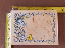 5" X 3 5/8" Blue Frame 6998 Y Rubber Stamp Inkadinkado