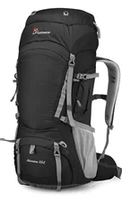 MOUNTAINTOP Hiking BACKPACK Internal Frame 100% Polyester 55L BLACK Outdoor Gear