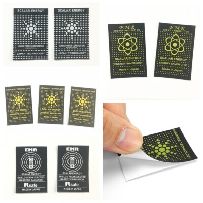 6/12Pcs Phone Laptop Quantum Energy Anti Radiation Shield EMF Protection Sticker