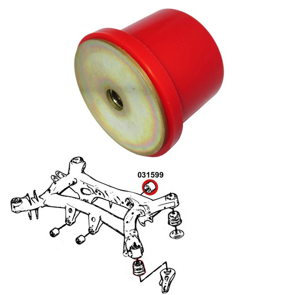 Busch Silentbloc Differential Hinterachse FüR BMW 3 E90 E91 E92 E93 F30 F31-image