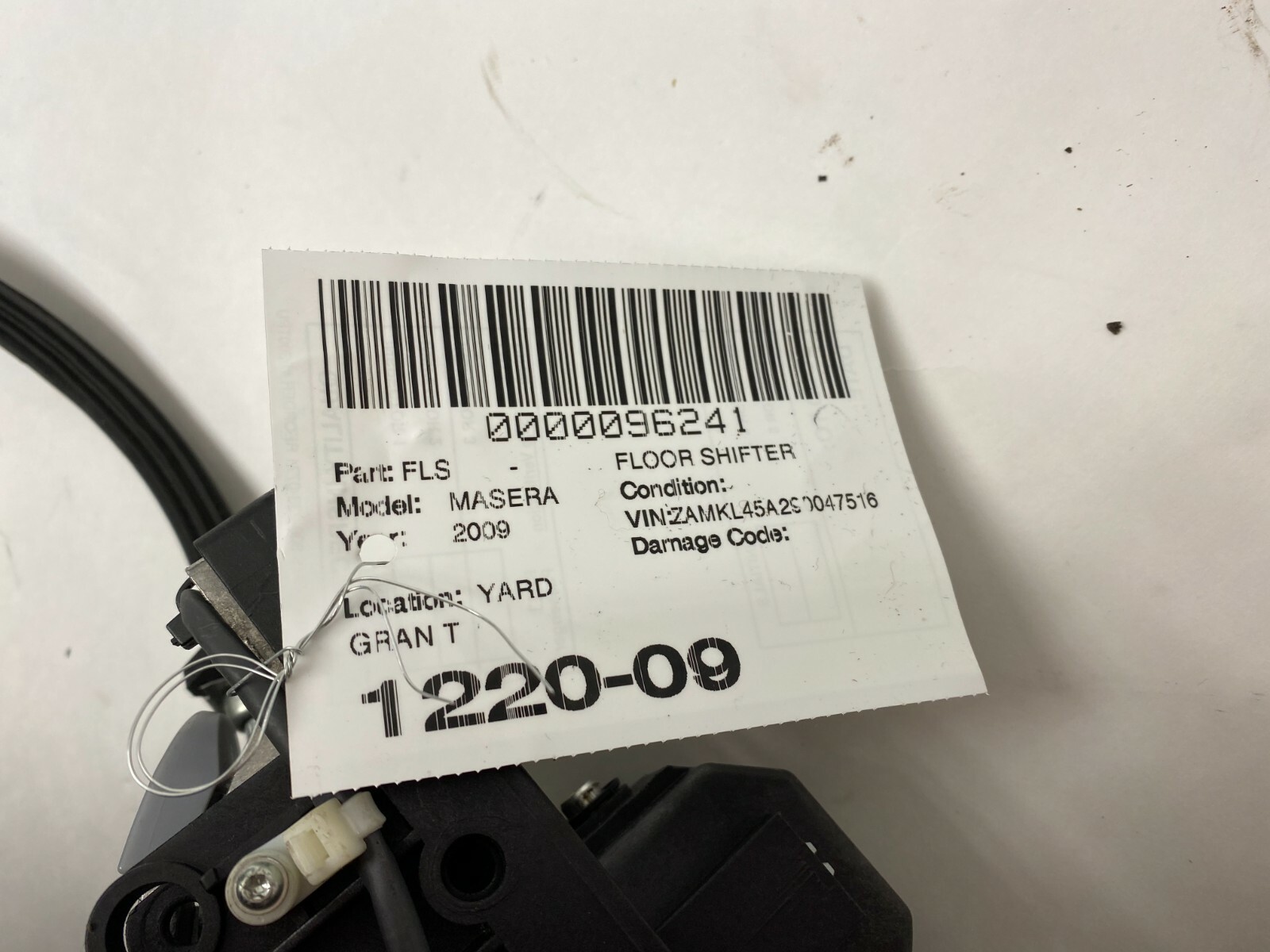 08-13 MASERATI GRANTURISMO AUTOMATIC TRANSMISSION GEAR SHIFT ASSEMBLY OEM