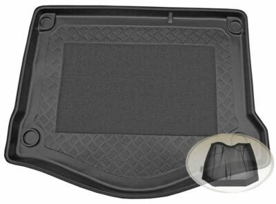 Kofferraumwanne + Klett-Organizer für Ford Focus Titanium 2 Hatchback Schrägh3DE