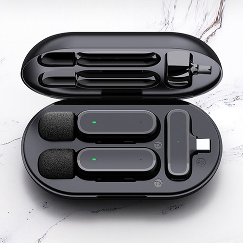 Wireless Lavalier Microphone Audio Video Recording Type-C For Android Phone - Afbeelding 3 van 19
