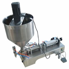 Paste Filling Machine With Vertical Mixing Hopper 110V 100-1000ml New Brand Good