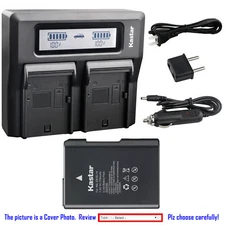 Kastar Battery LCD Dual Fast Charger for Nikon EN-EL14 MH-24 & Nikon D3200 DSLR