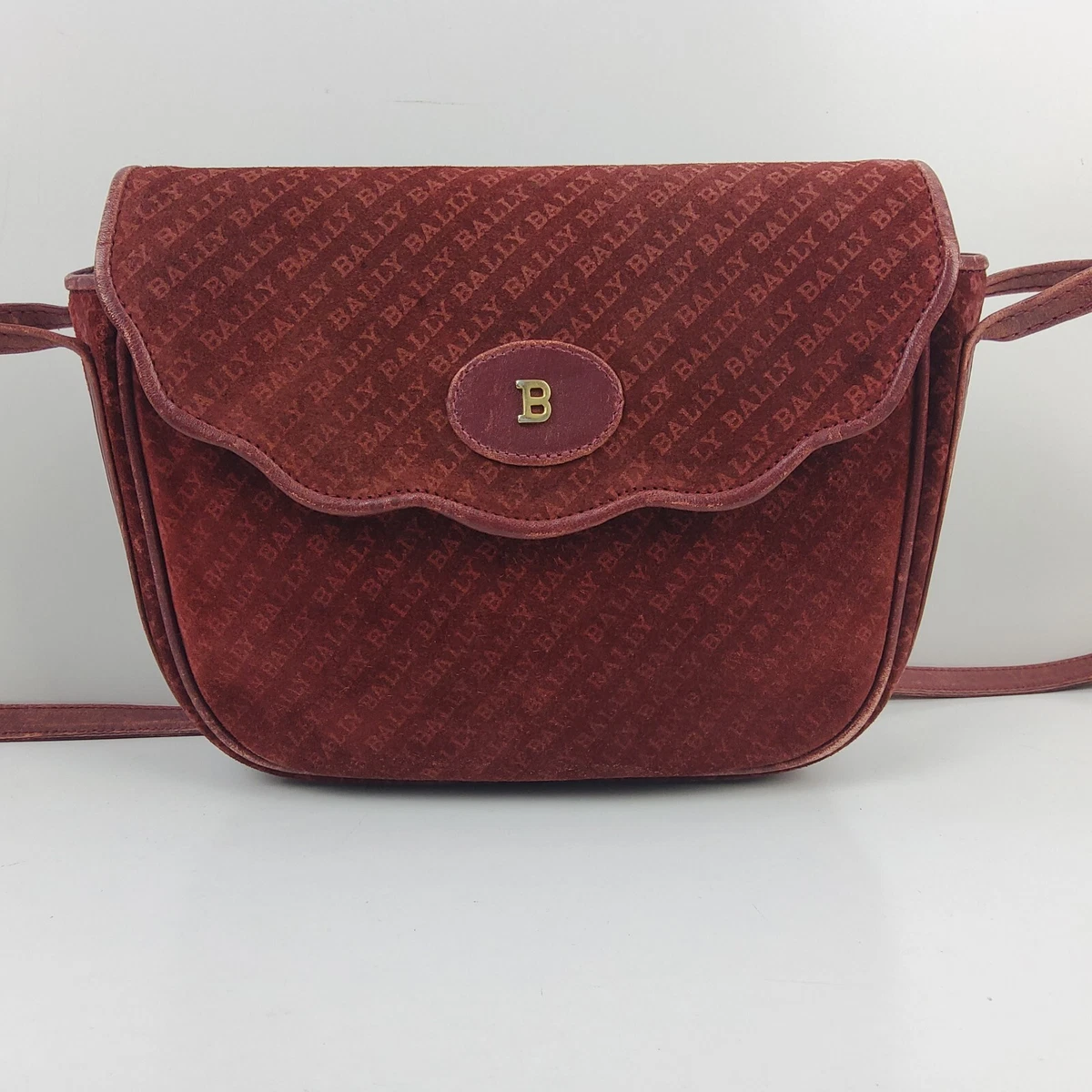 Bally Women's Suede Exterior Shoulder Bag Bags & Handbags for
