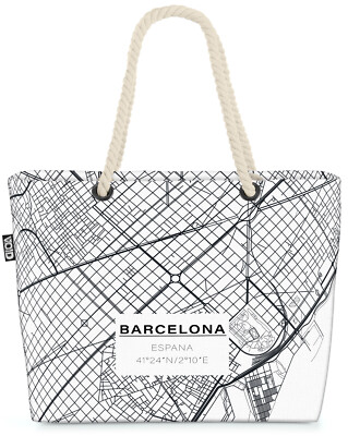 VOID Tasche Barcelona Karte Italien Karte Landkarte Stadt Städtereise
