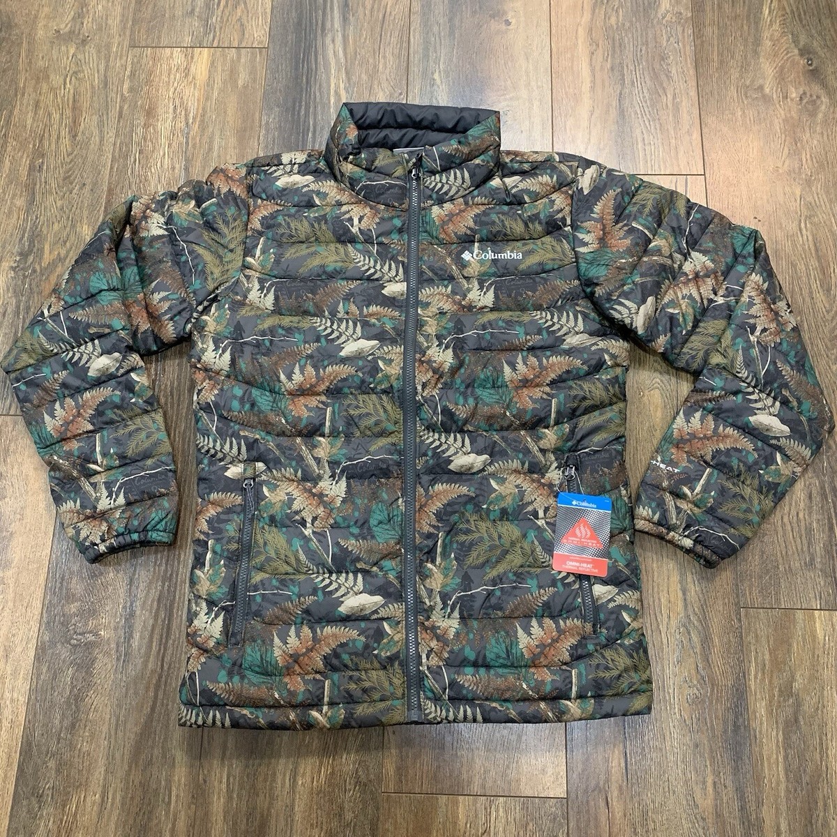 Columbia Winter Coat Jacket Powder Lite Camouflage Omni-Heat $160