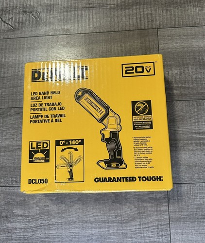 New DeWalt DCL050 20V MAX Cordless LED Hand Held Area Light